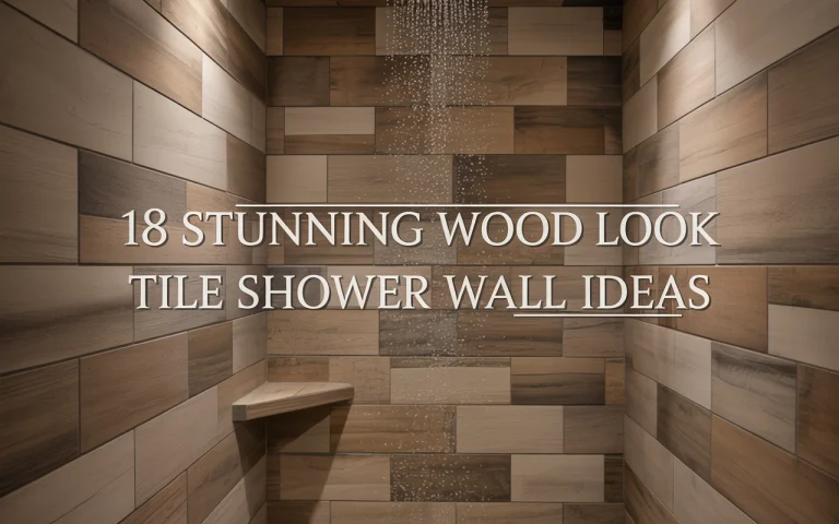 18 stunning wood look tile shower wall ideas