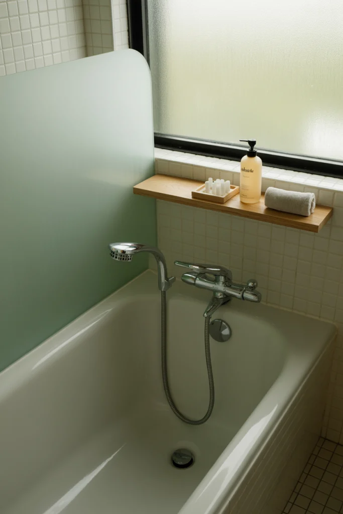 Bathtub with adjustable showerhead