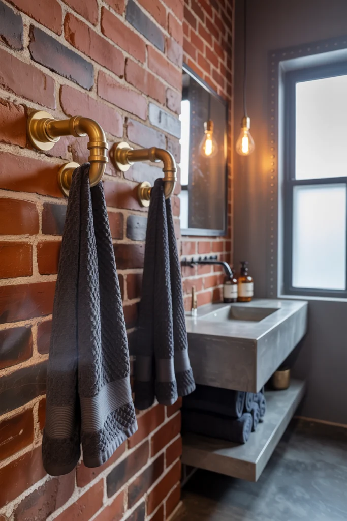 Brass pipe hook ideas