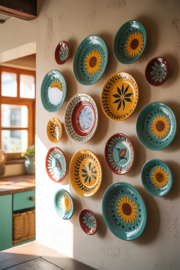 Ceramic wall plates