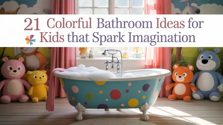 colorful bathroom ideas for kids