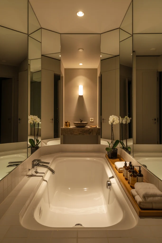 Deep soaking tub