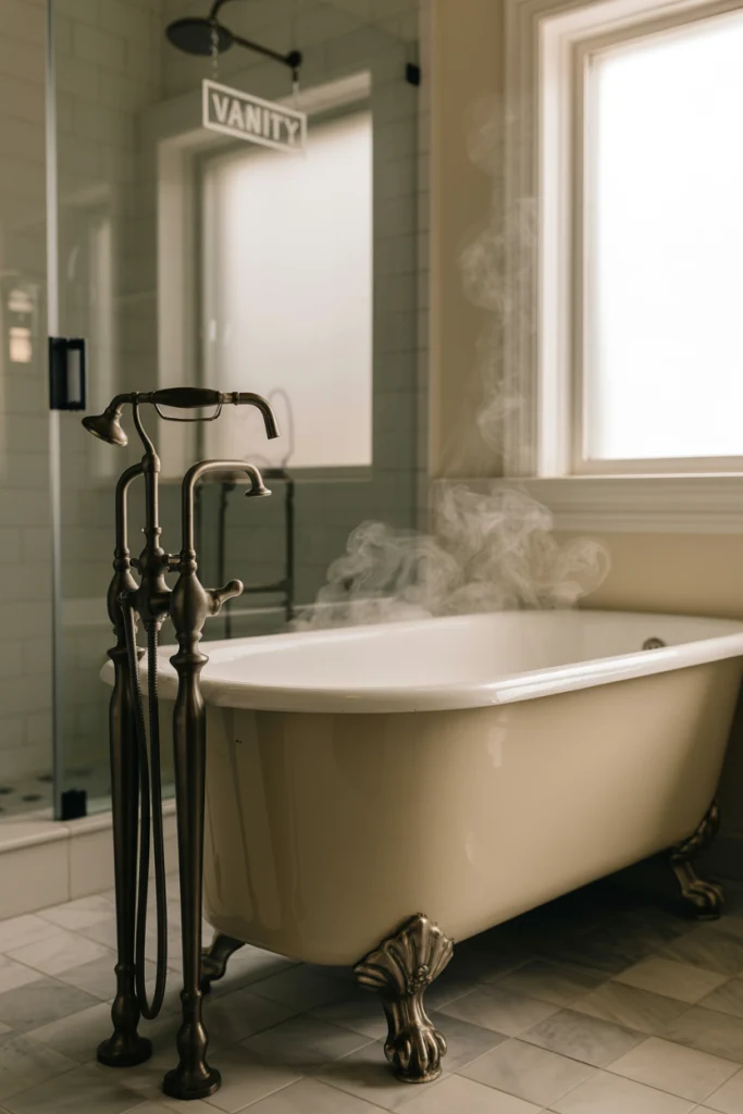Floor mounted faucets