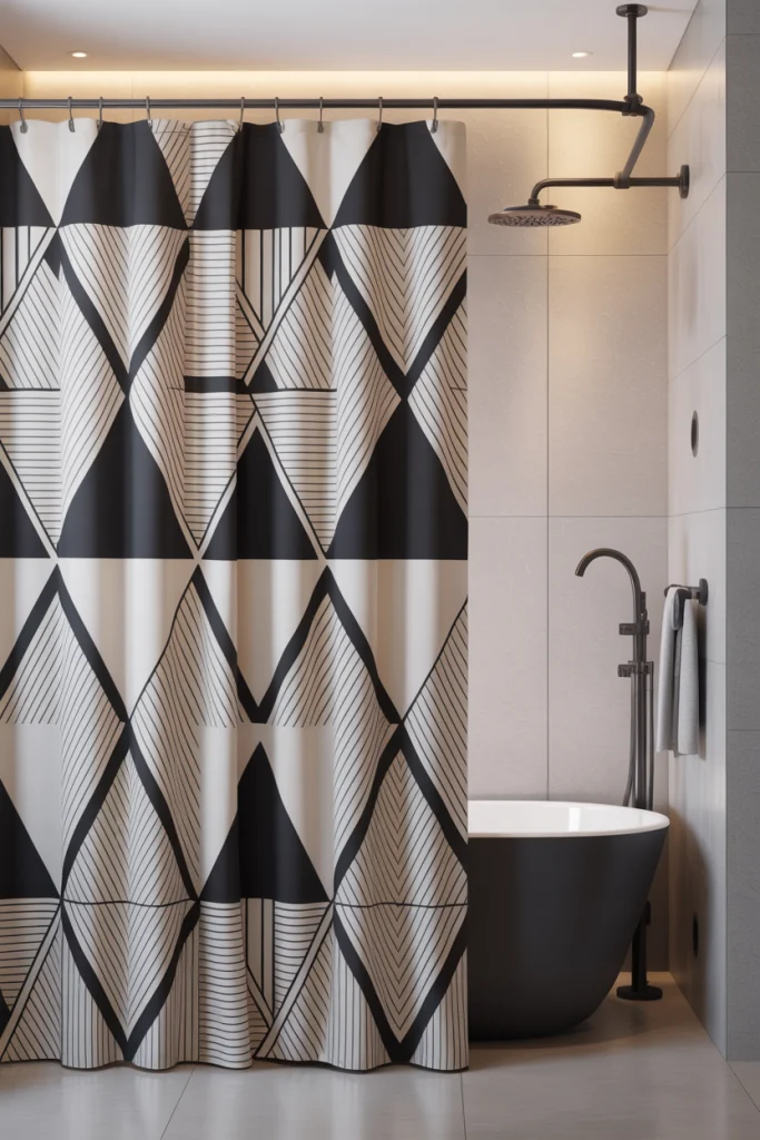 Geometry shower curtains 2