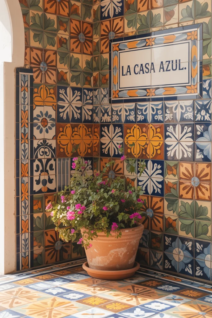 Handcrafted mexican tiles