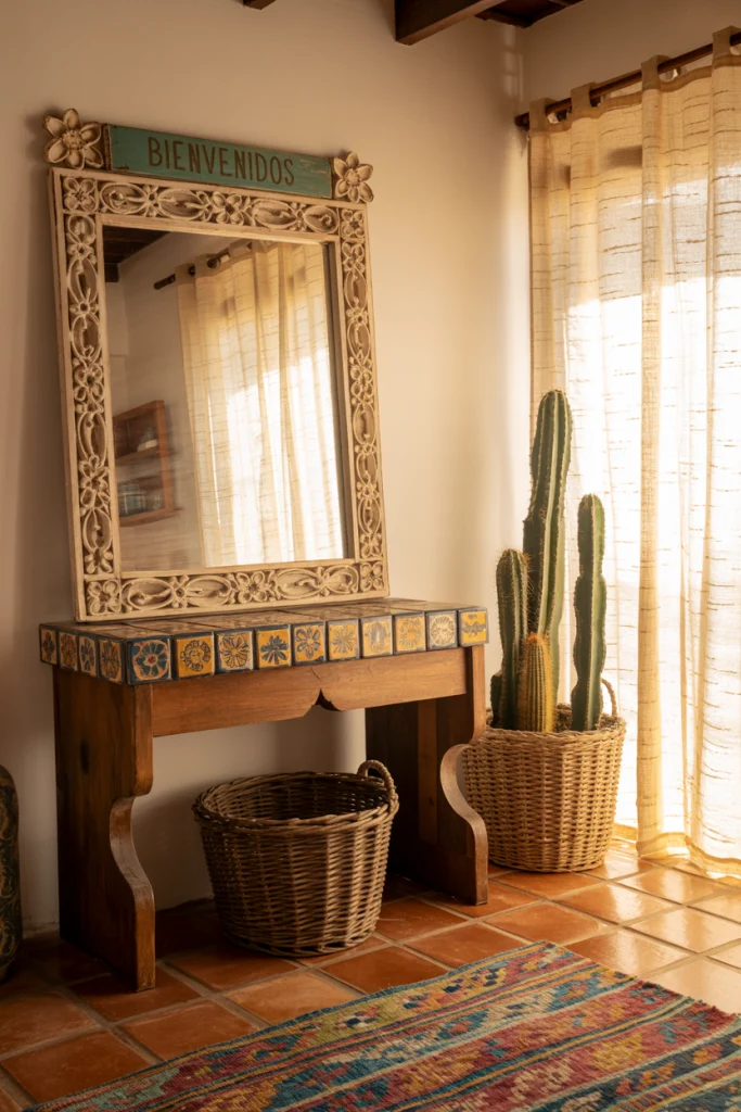 Handcrafted mirrors with a rustic edge