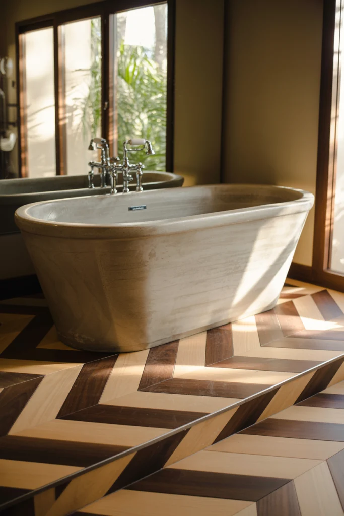 MIx light and dark wood look