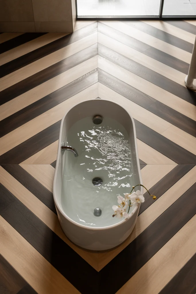 Mix light and dark wood look ideas