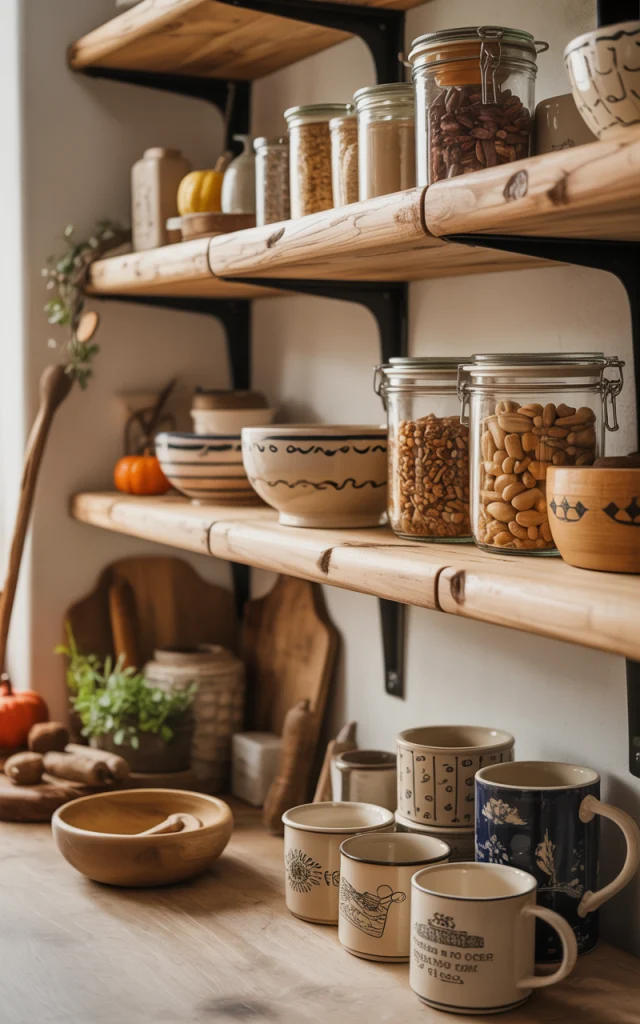 Open shelving
