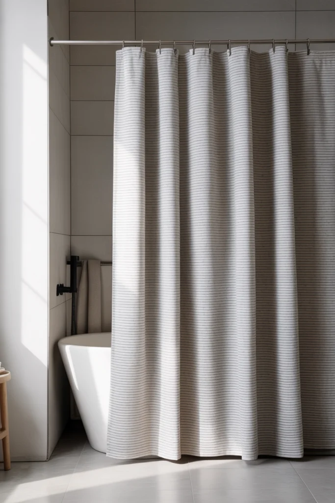 Sleek monochrome curtains