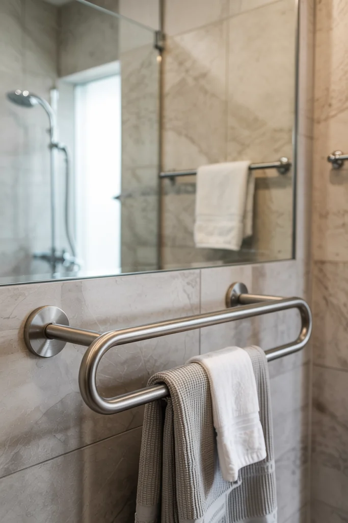 Stainless steel bar towel holder