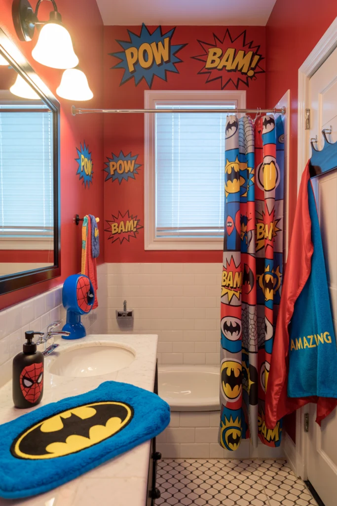 Superhero inspired bathroom