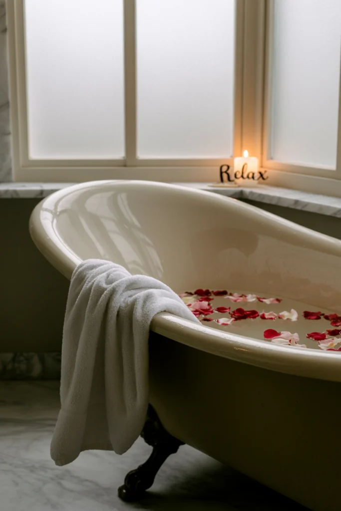 Tub with high back