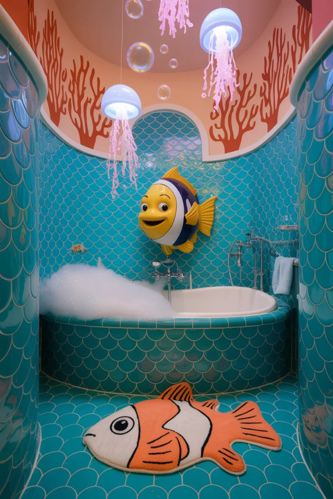 Underwater fantasy kids bathroom
