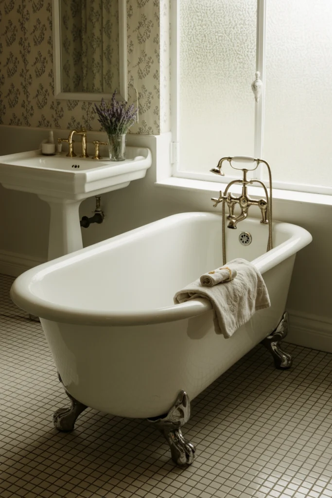 Vintage inspired pedestal sink