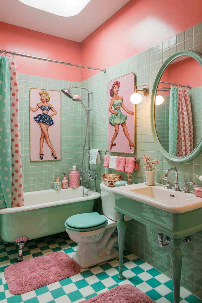 Vintage pin up style