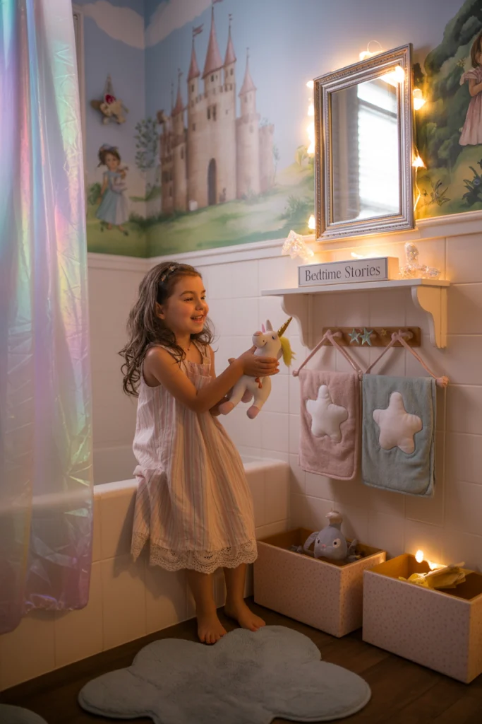 Whimsical fairy tale themed bathroom idea