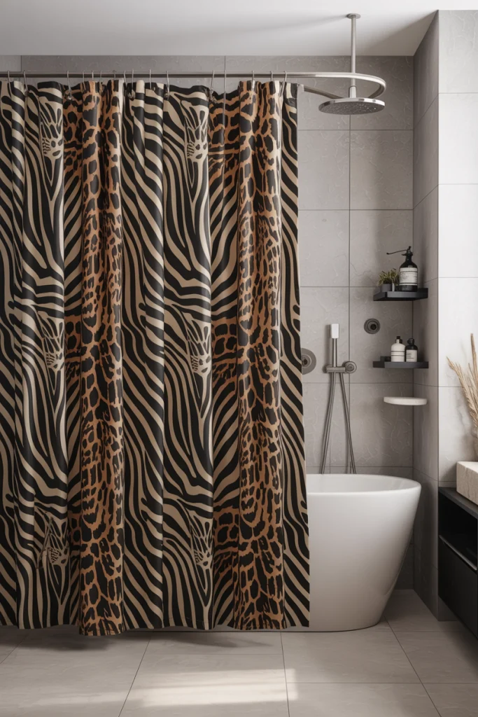 Wild animal prints curtains