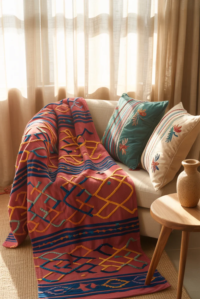 colorful cushions