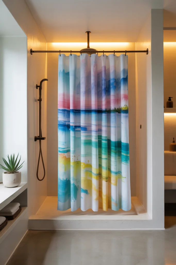 Custom shower curtains