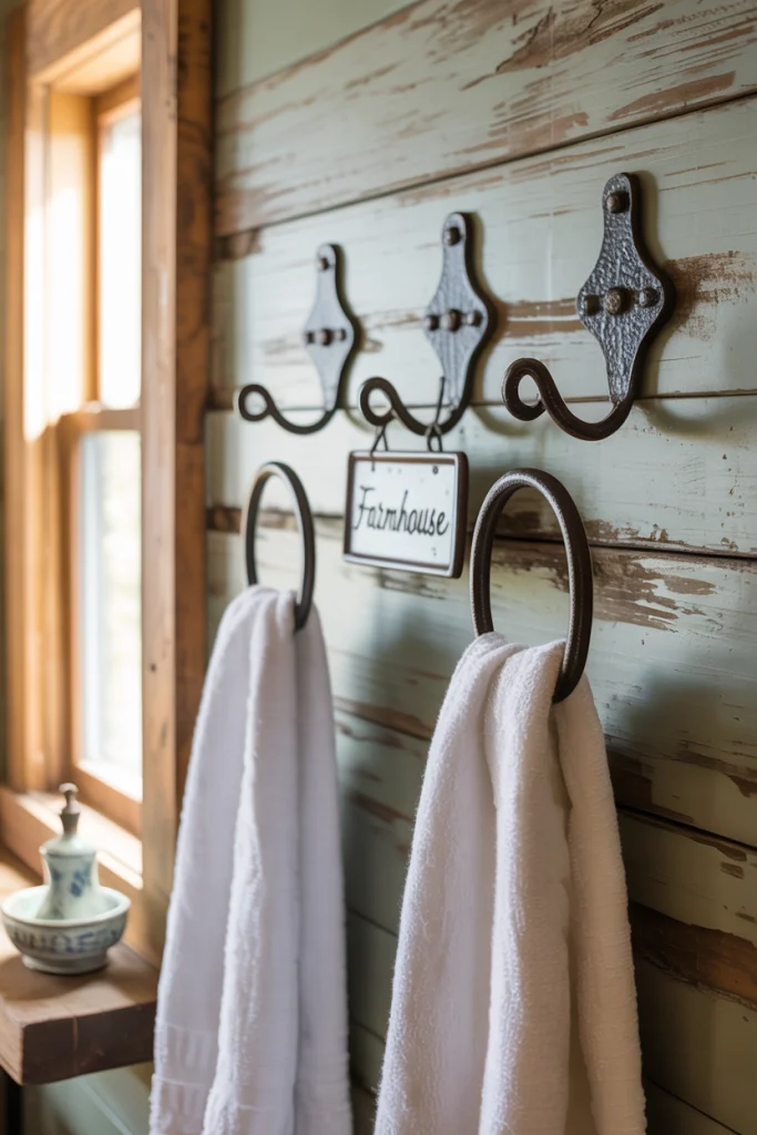 Farmhouse style hooks
