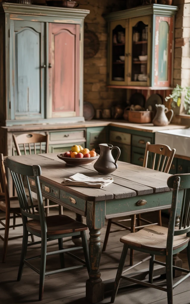 weathered furniture