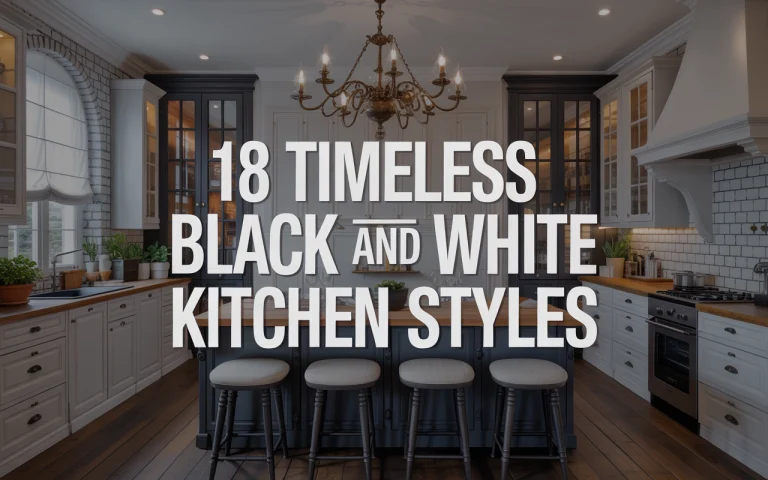 18 Timeless black and white kitchen styles