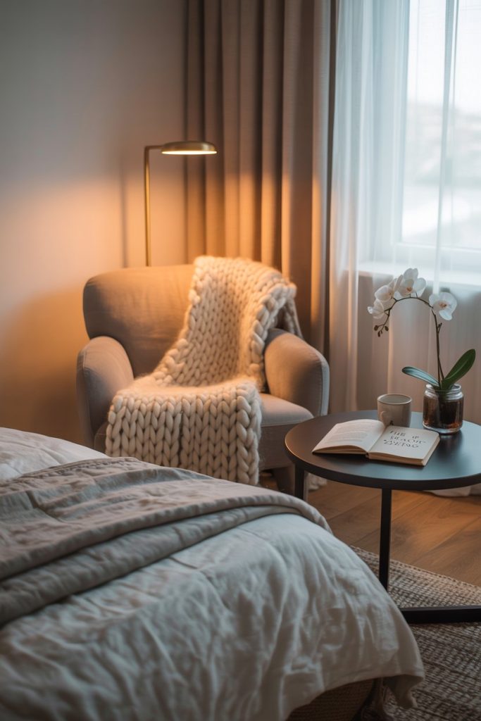 Bedroom reading corner