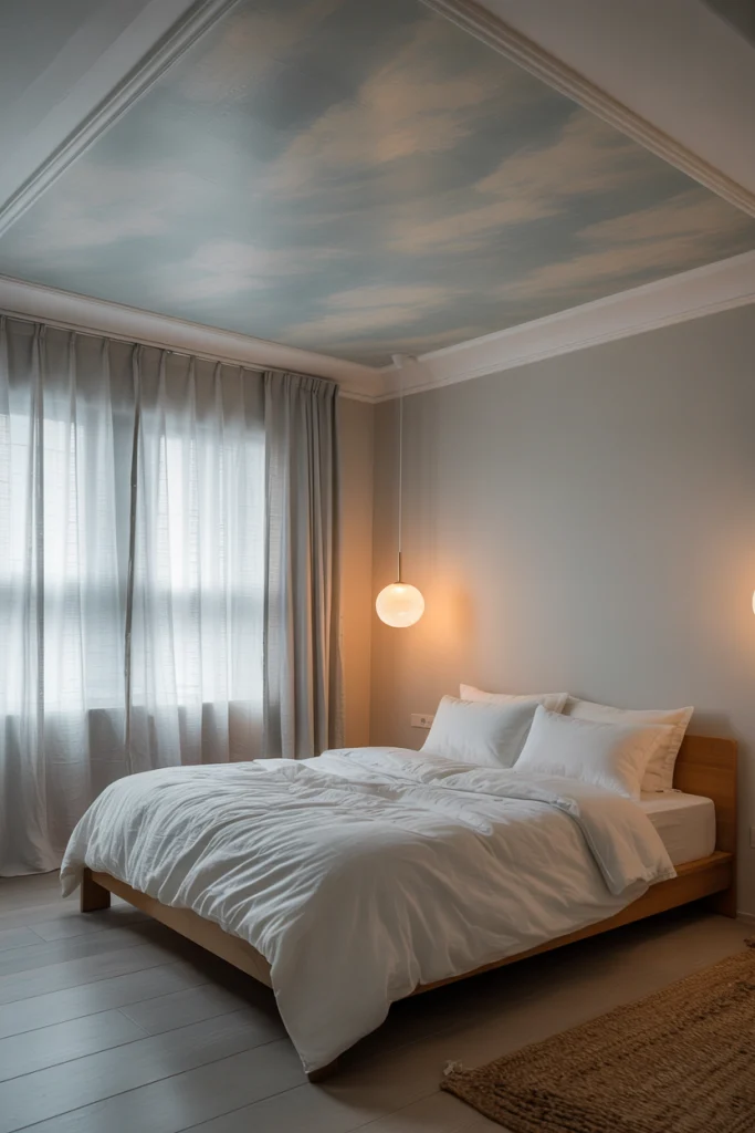 Choose a calm ceiling 
