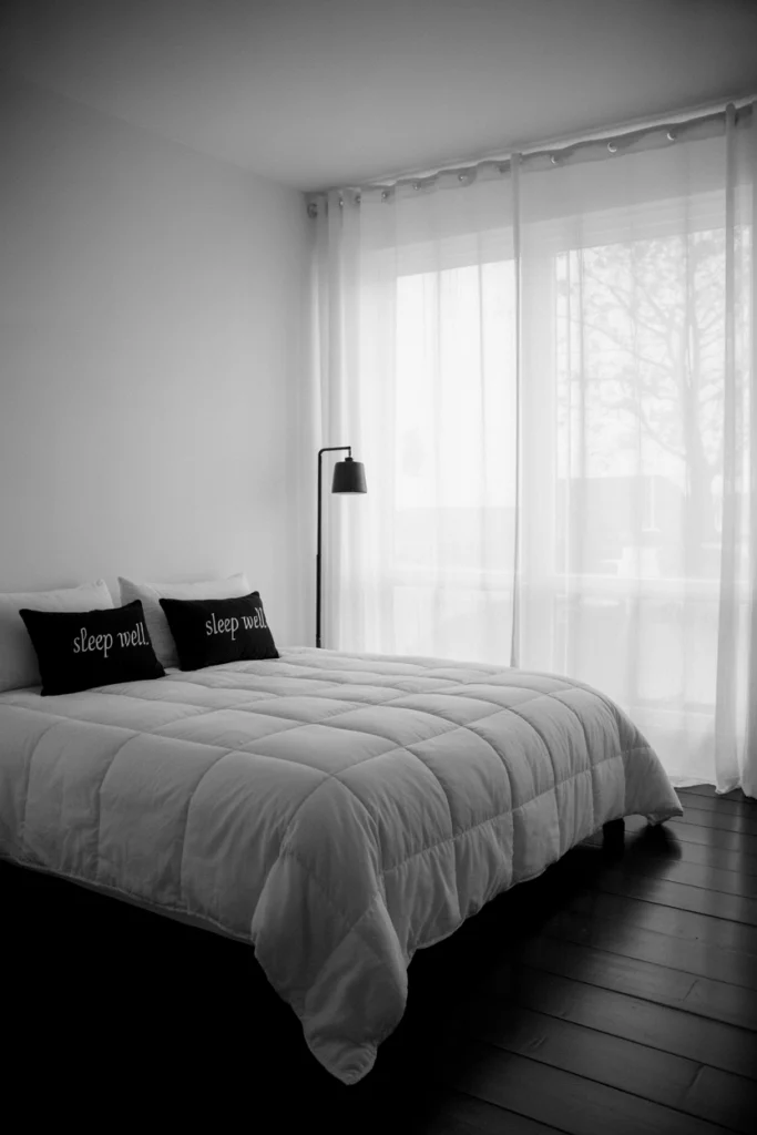 Classic contrast with black and white