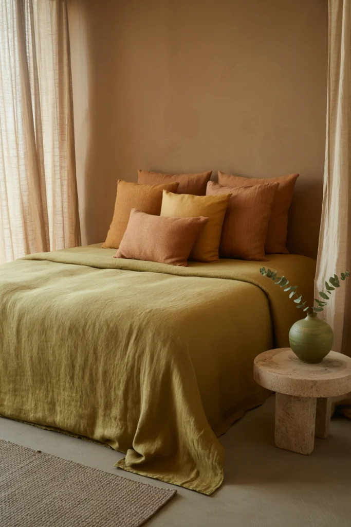 Earthy tones for centered tones