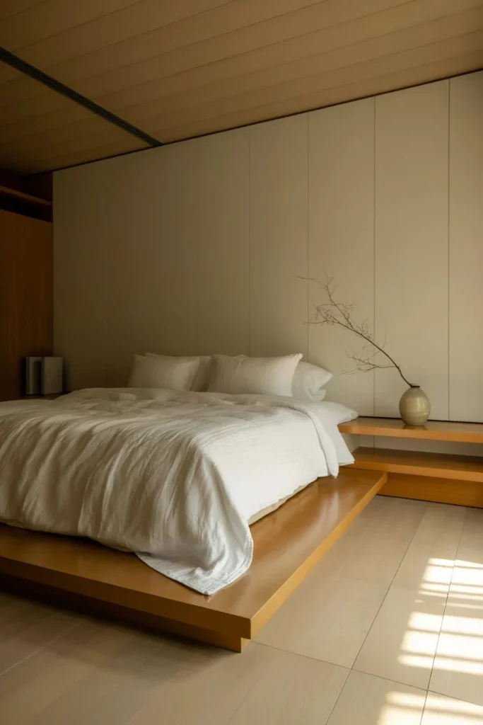 Japandi style for quiet function