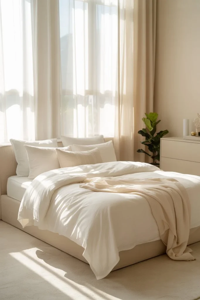 Light and airy with sheer touches