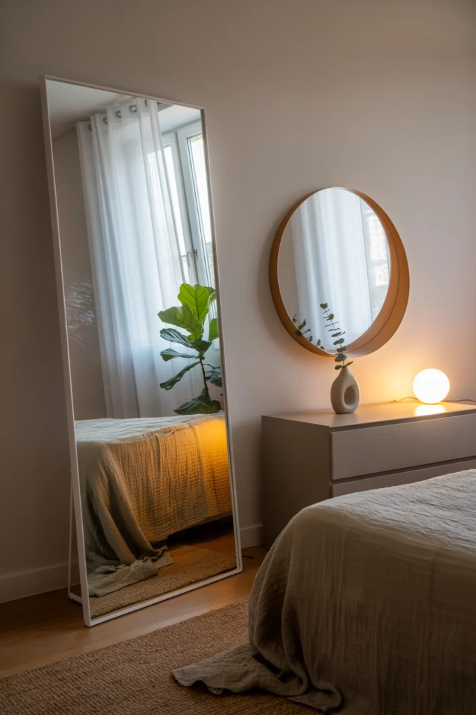 Mirror that opens the room