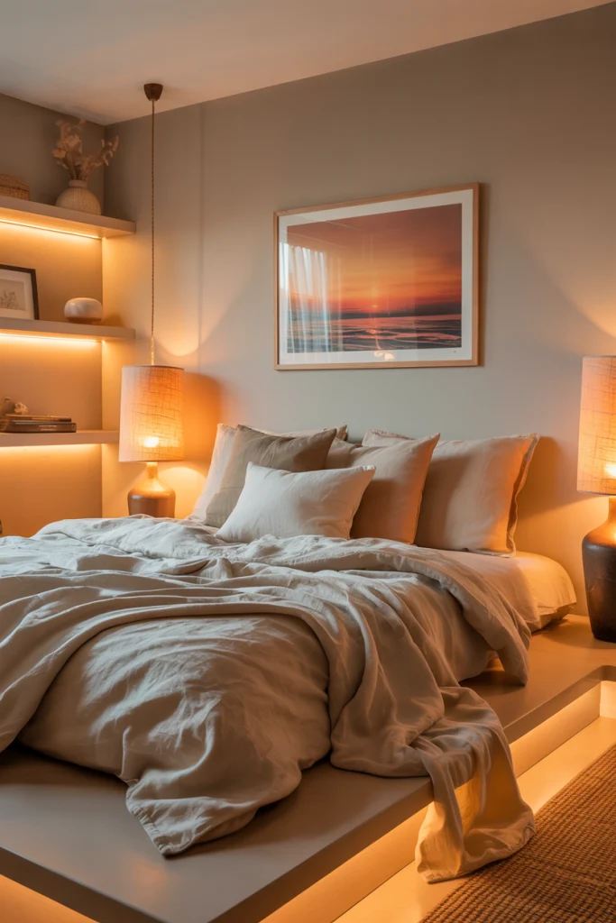 Soft lighting that feels like sunset