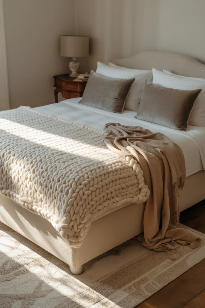 Textured layers for cozy depth