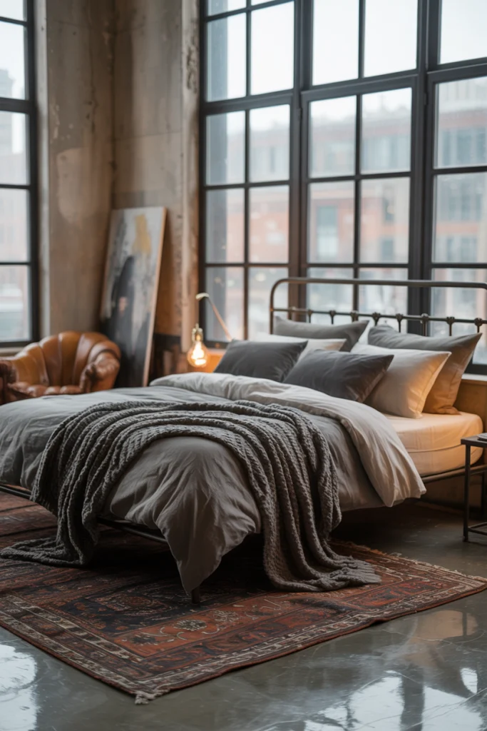 Urban loft bedroom idea
