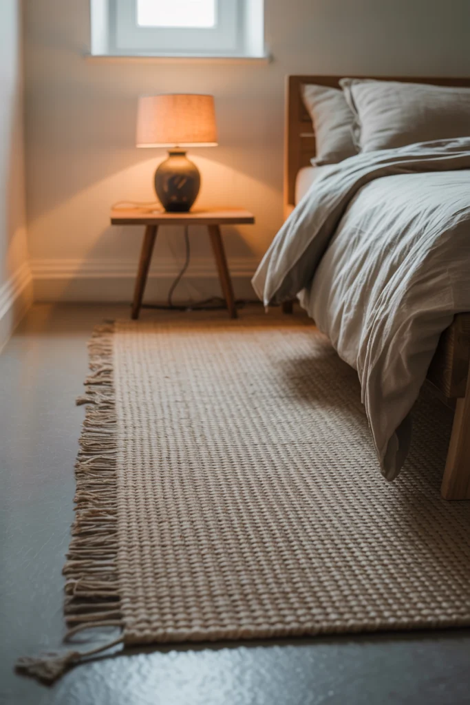 Use rugs to define the space 