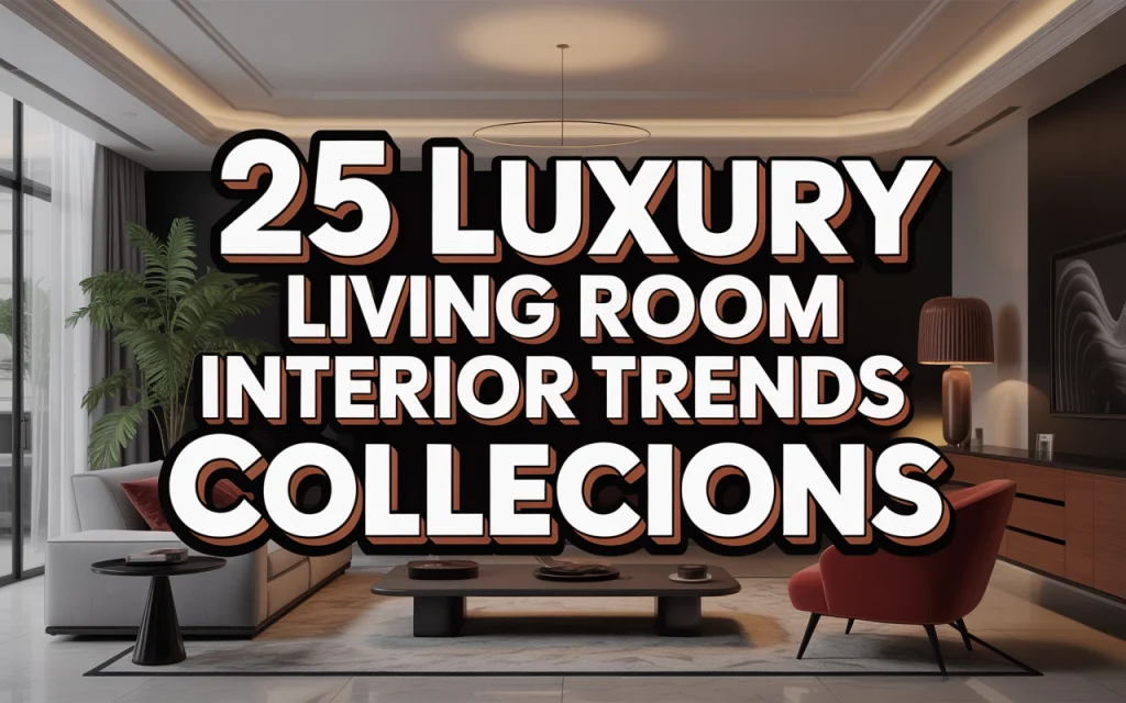 Luxury living room interior design trends