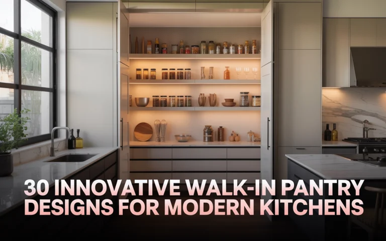 Walk-in pantry designs