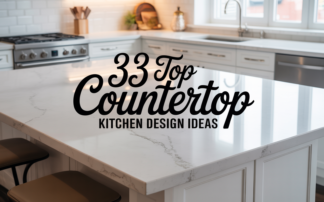 33 Top Countertop Kitchen Design Ideas