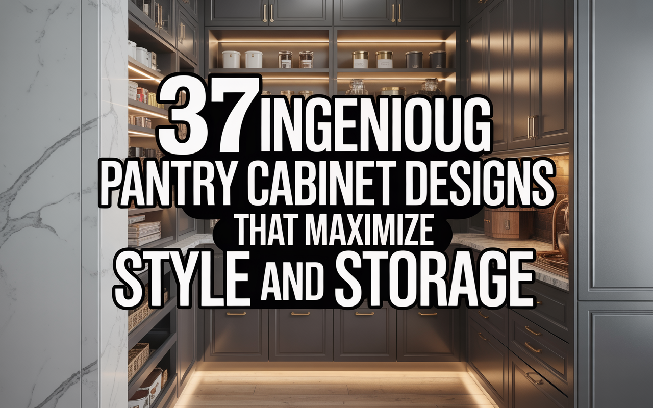 37 Ingenious Pantry Cabinet Designs