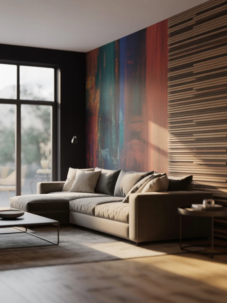 Accent Walls That Elevate Sectionals
