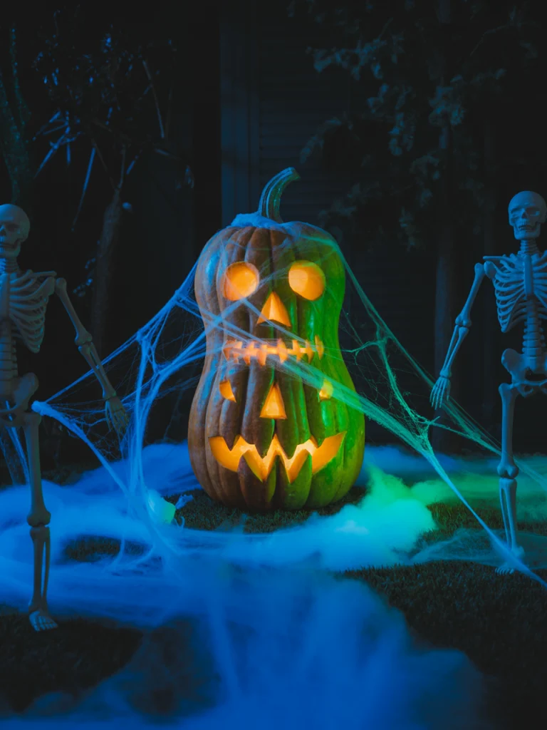 Add Black Lights for Eerie Glow ideas