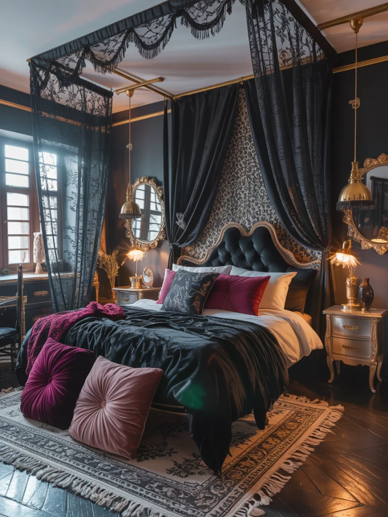 Boho-Goth Dark Yet Free-Spirited