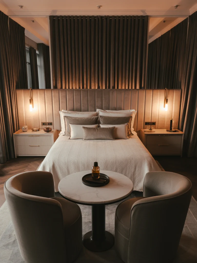 Boutique hotel luxe style