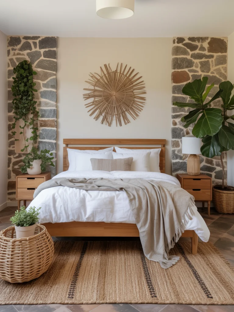 Bring the Outdoors In with Natural Materials and Greenery