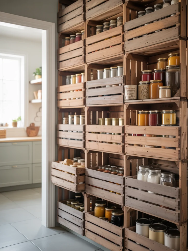 Build a modular crate wall