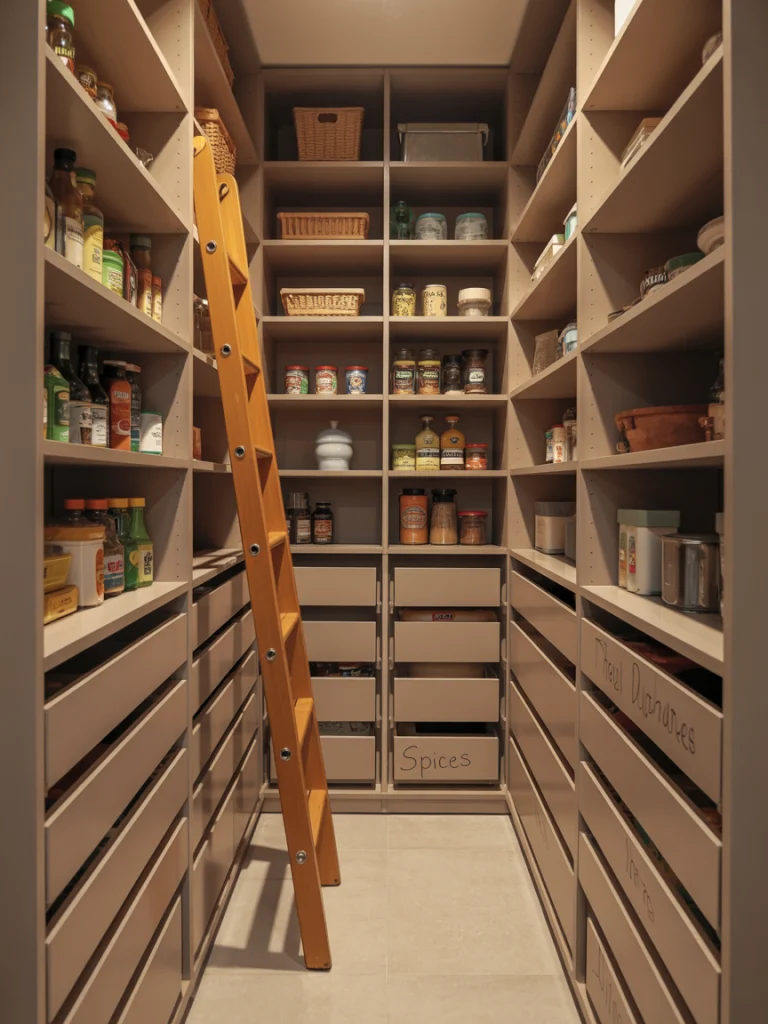 Compact Walk-In Pantry for Small Urban Apartments
