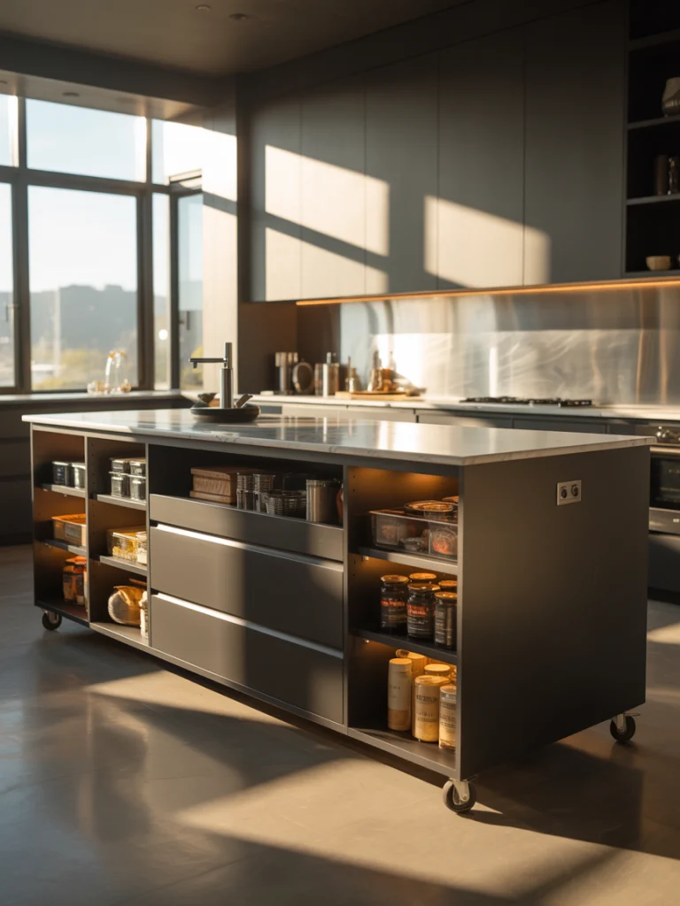 Convertible Mobile Pantry Islands